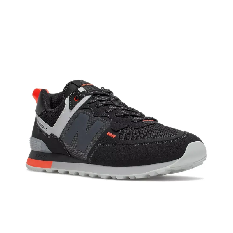New Balance 574 Black Red Grey-2