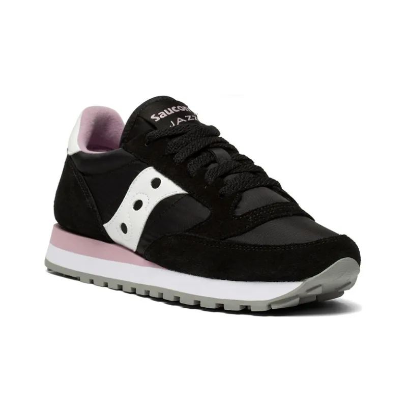 Saucony Jazz Original Running Shoes Women's Low-Top Black/Pink/White-2
