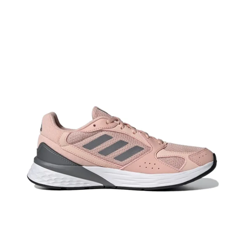 Adidas Response Run Breathable Lightweight And Wear-Resistant Low-Top Running Shoes Women's Pink Gray-1