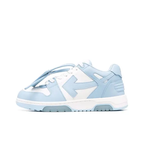 OFF-WHITE Out Of Office Calf Leather White Baby Blue