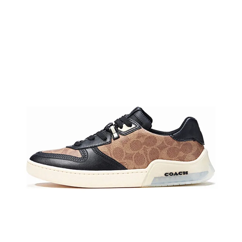 COACH CitySole Low Top Stylish Skateboarding Shoes Men's Brown Black-0