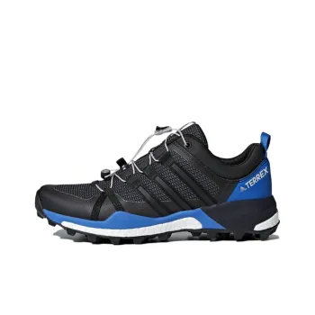 Adidas Terrex Skychaser Abrasion Resistant Low Top Hiking Shoes Men's Black Blue