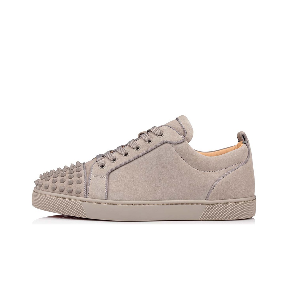 Louboutin low top grey best sale