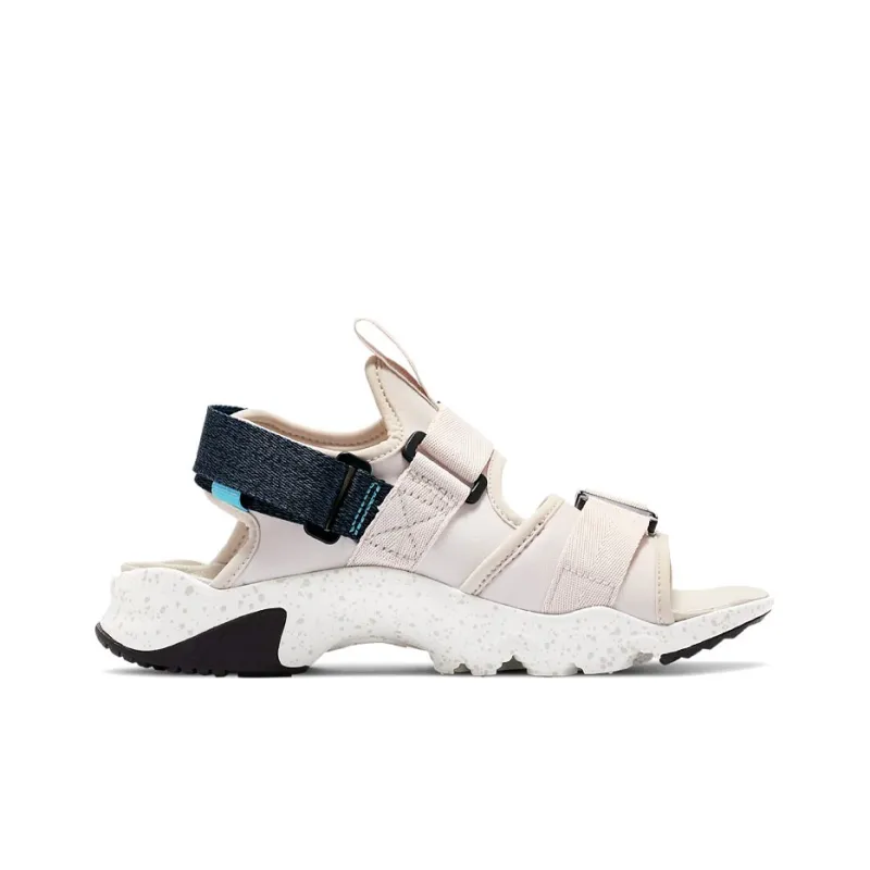 Nike Outdoor Open Toe Sports Sandals Beige 'Desert Sand Lagoon Pulse Black' Women's-1