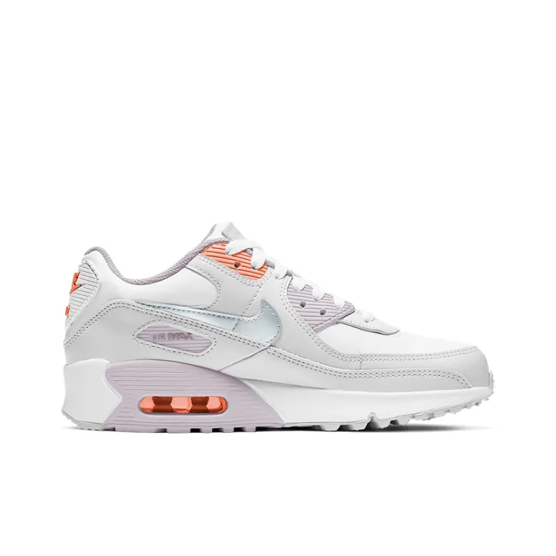 Nike Air Max 90 Leather 'White Light Violet' Gs-1