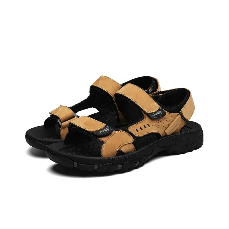 Jeep Beach Slippers Sandals Men's Gold-2