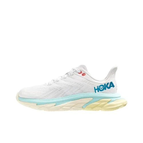 HOKA ONE ONE Clifton Edge Blanc De Blanc Blue Tint Women's