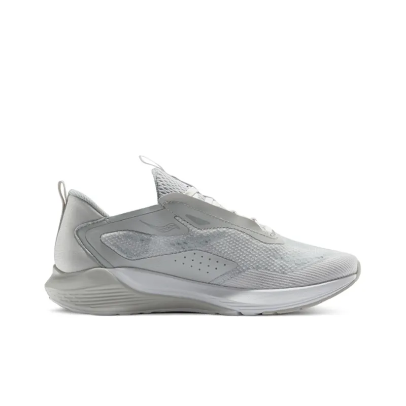 Saucony Humming 1 Cushioning Anti Slip Wear Resistant Breathability Low Top Running Shoes Men's White Gray-1