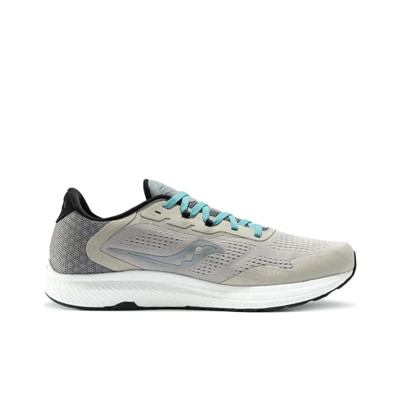 Saucony Freedom 4 Cushioning Anti-Slip Wear-Resistant Breathability Low-Top Casual Running Shoes Men's Misty Gray-1