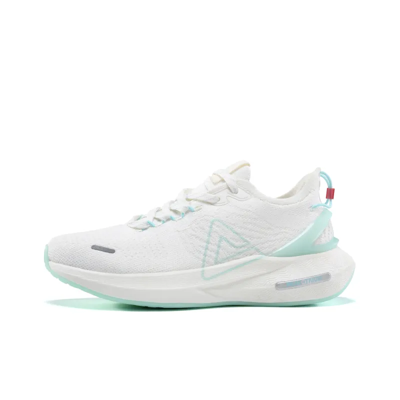 PEAK Cushioned Anti Slip Wear Resistant Waterproof Breathable Lightweight Low Top Running Shoes Women's Beige-0