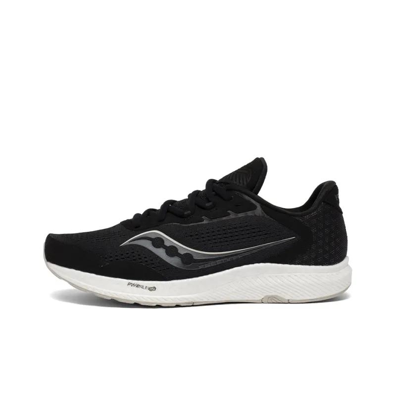 Saucony Freedom 4 Cushioning Wear Resistant Breathable Supportive Low Top Casual Running Shoes Men's Black-0
