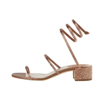 RENE CAOVILLA Cleo Sandal High Heel Women's Gold