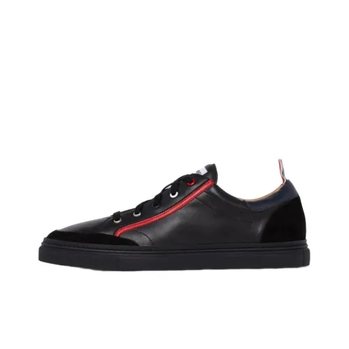 THOM BROWNE Skateboard Shoes Men Low-Top Black