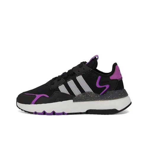 Adidas Originals Nite Jogger Casual Shoes Women's Low-Top Black/Purple