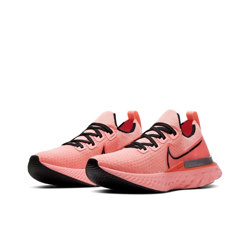 Nike React Infinity Run Flyknit Light Salmon Red Women's-2