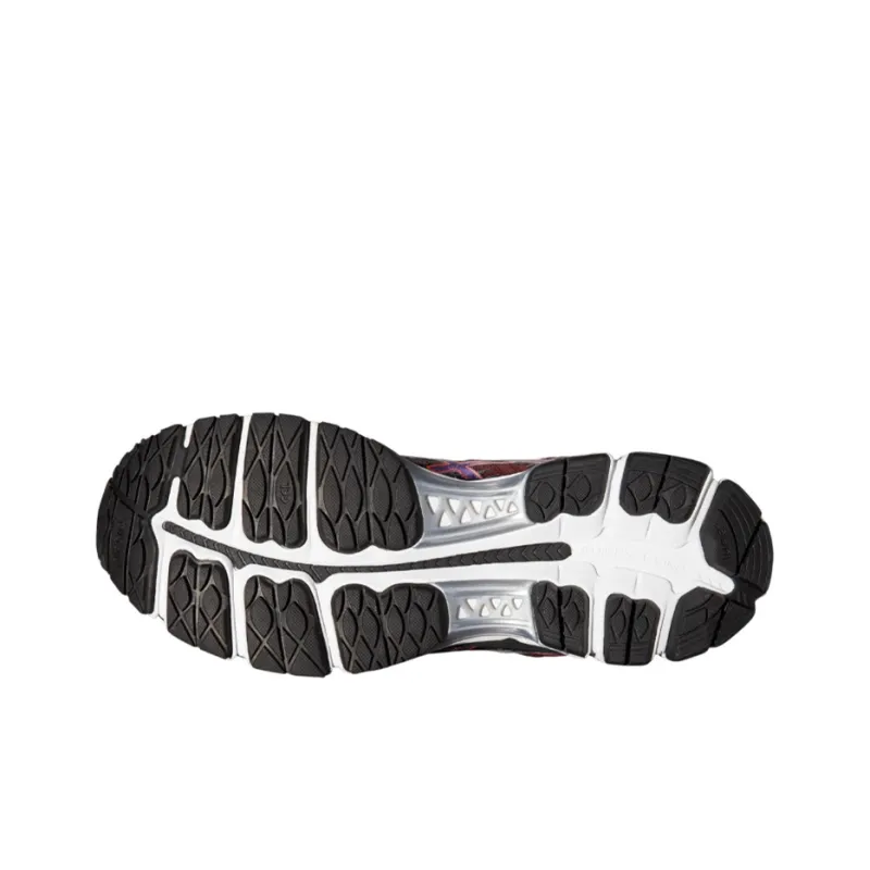 Asics GEL-Nimbus 17 Wear-Resistant Slip-Resistant Cushioning Low-Top Running Shoes Men's Black Red-4