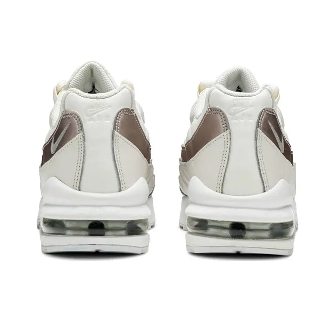 Nike Air Max 95 Cushioning Anti-Slip And Wear-Resistant Low-Top Athletic Shoes GS Bone White-3