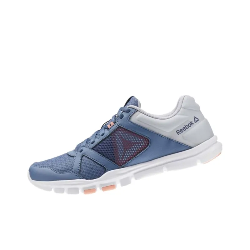 Reebok Yourflex Trainette Breathable Lightweight Low-Top Running Shoes Women's Gray Blue-2