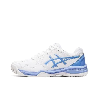 Asics Gel-Dedicate 7 Clay Anti-Slip Wear-Resistant Low-Top Tennis Shoes Women's White Blue