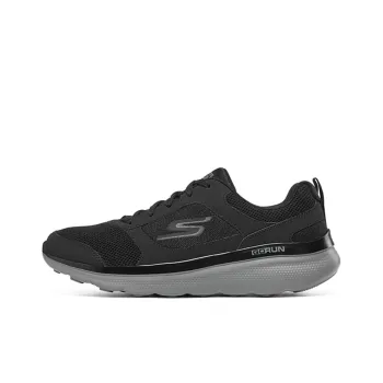 Skechers Cushioning Anti-Slip And Wear-Resistant Low-Top Athletic Shoes Men's Black Gray