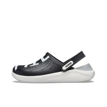 Crocs LiteRide Logo Clogs 'Black White'