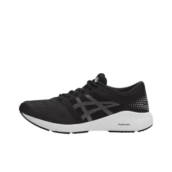 Asics Roadhawk Ff Durable Breathable Low-Top Running Shoes Women's Black White