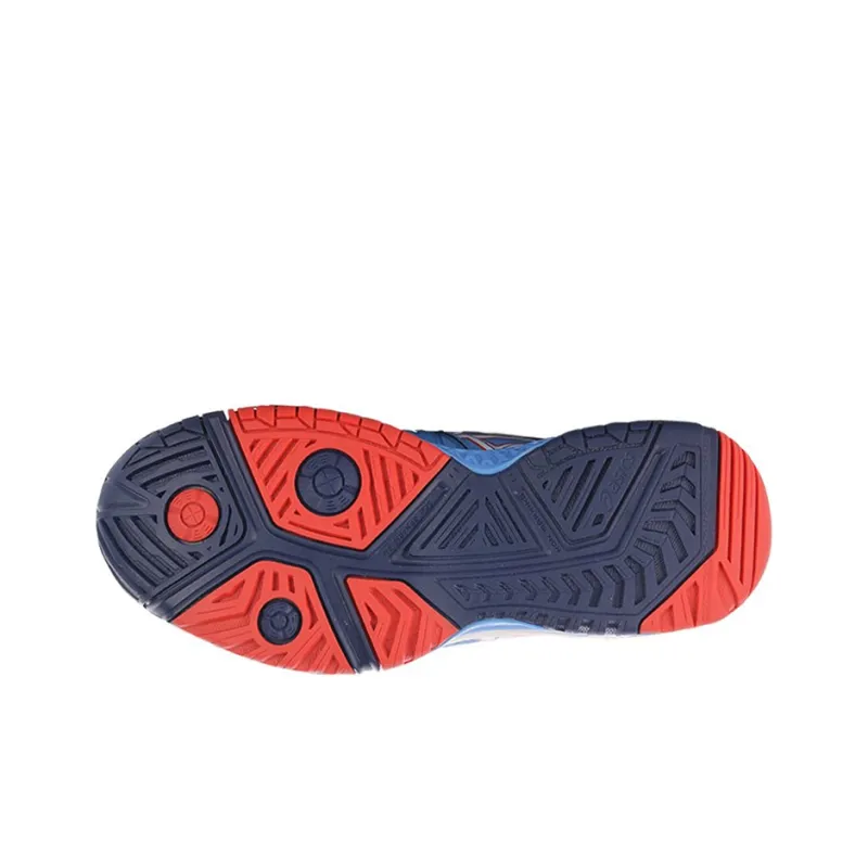 Asics Gel Resolution 6 Abrasion Resistant Low Top Running Shoes Women's Blue Red-3