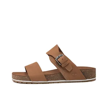 Timberland Malibu Waves Rubber Sole Slip-Resistant Slide Slippers Women's Brown