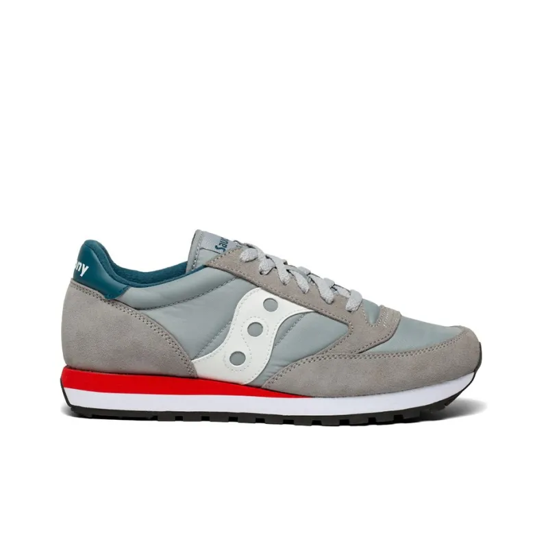 saucony Jazz Original Big Kid 'Grey Blue Red'-1