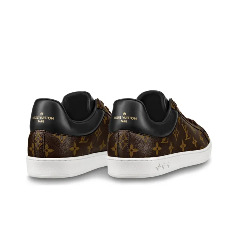 LOUIS VUITTON Luxembourg Sneakers 'Brown Logo Monogram'-3