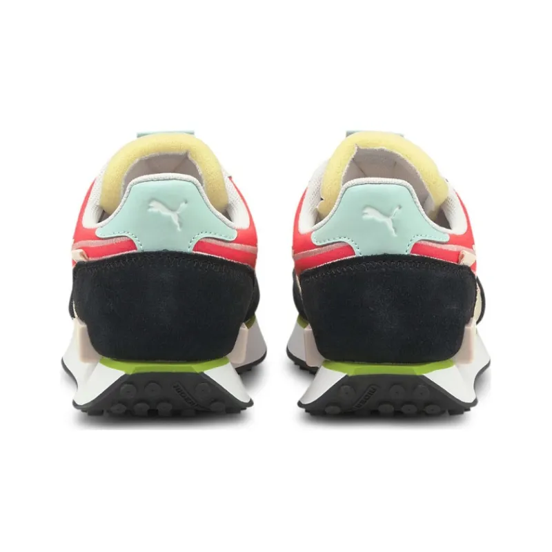 PUMA Unisex Future Rider Twofold Sd Running Shoes White/Black/Red-3