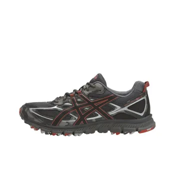 Asics Gel-Scram 3 Durable Breathable Low-Top Running Shoes Men's Gray Red