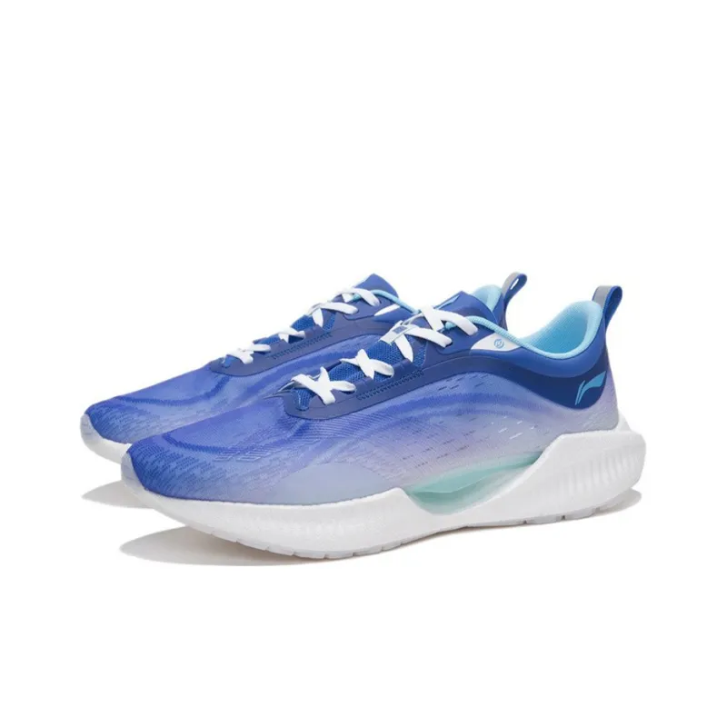 LiNing Super Light 19 Lightweight Anti Slip And Wear Resistant Low Top Running Shoes Men's Cobalt Purple Blue-2