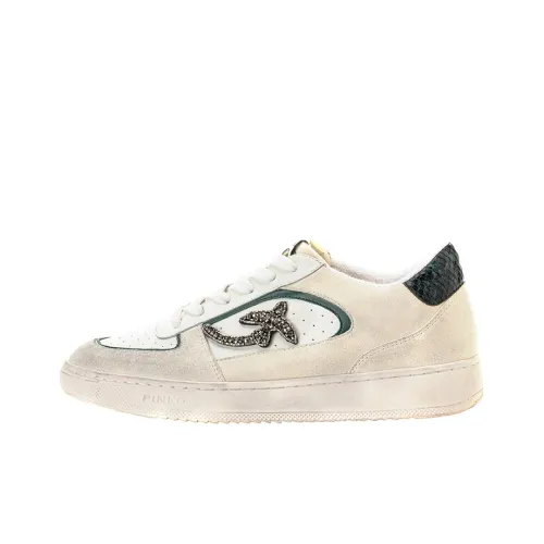 PINKO Liquirizia 1 Low-Top Stylish Skateboarding Shoes Women's Black White