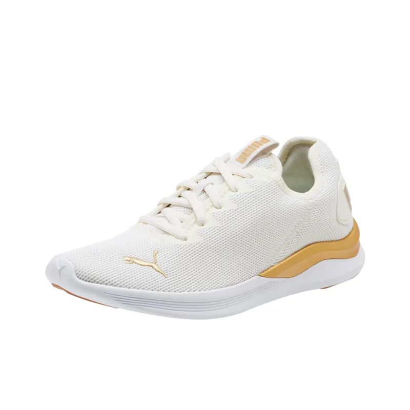 PUMA Lqd Flash Breathable Lightweight Wear-Resistant Slip-Resistant Low-Top Running Shoes Women's White-2