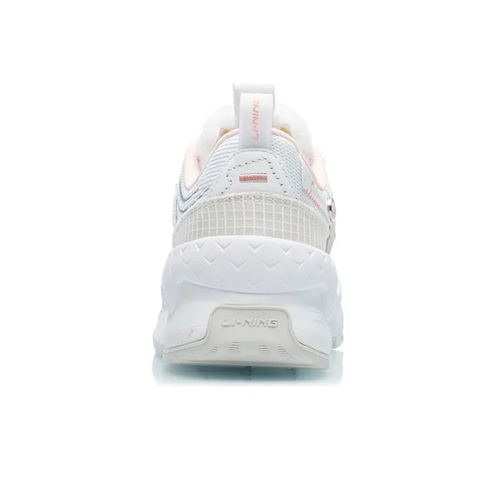 LiNing CF Misty Clouds Of The Ancient City Mountain Low Top Sports Casual Shoes Women's White-3