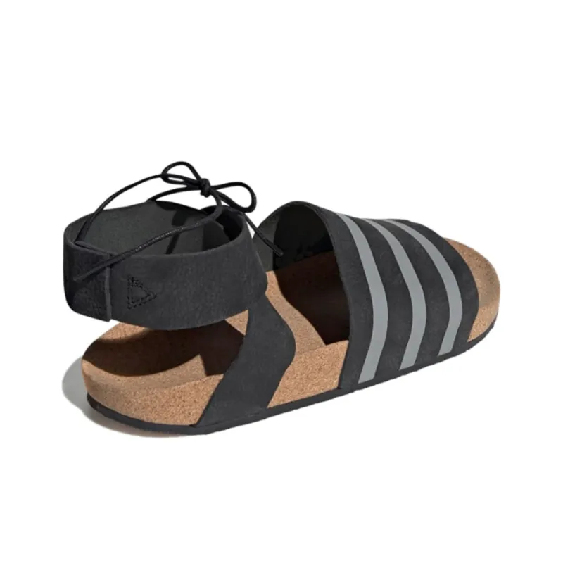 Adidas Adilette Ankle Wrap 'Black Grey' Women's-3