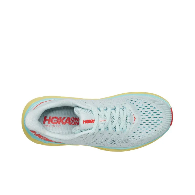 HOKA ONE ONE Clifton 7 'Morning Mist Hot Coral' Women's-2