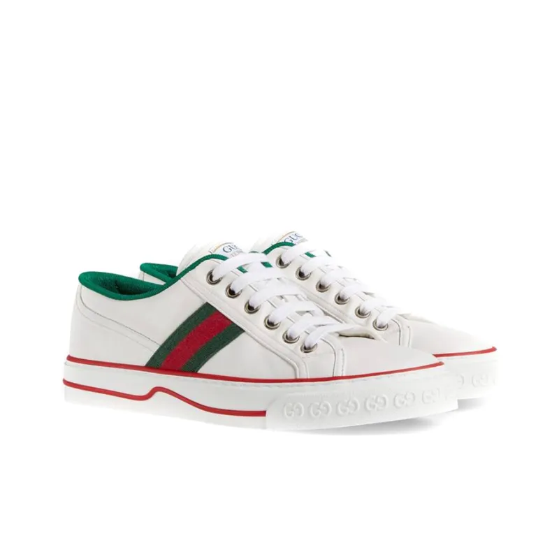 GUCCI Tennis 1977 White Green Red Women's-2