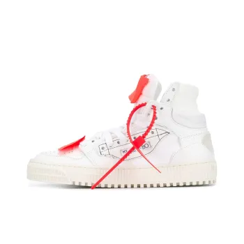 OFF WHITE Off Court Skateboard Shoes Women's High Top White