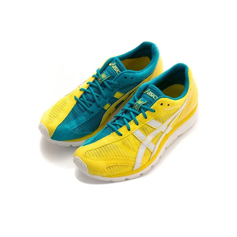 Asics Skysensor Glide 4 Running Shoes Women's Low-Top Yellow/Green-2