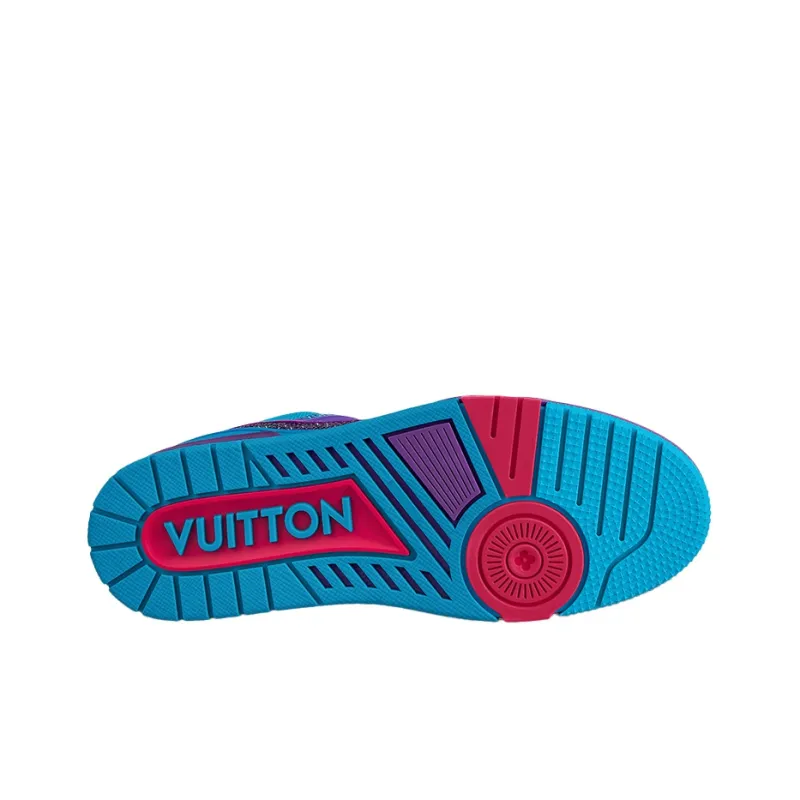 LOUIS VUITTON Trainers 'Blue Purple With Crystals'-4