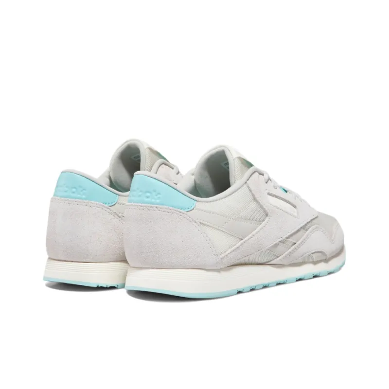 Reebok Classic Nylon Casual Shoes Women's Low-Top Gray/Blue-3