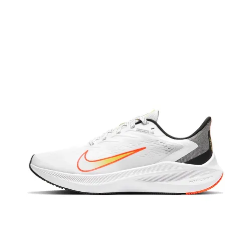 Nike Air Zoom Winflo 7 White Bright Mango Women's