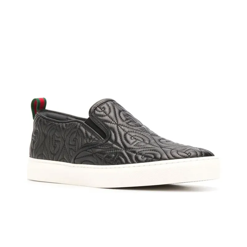 GUCCI G Rhombus Slip-On 'Black Quilted'-3