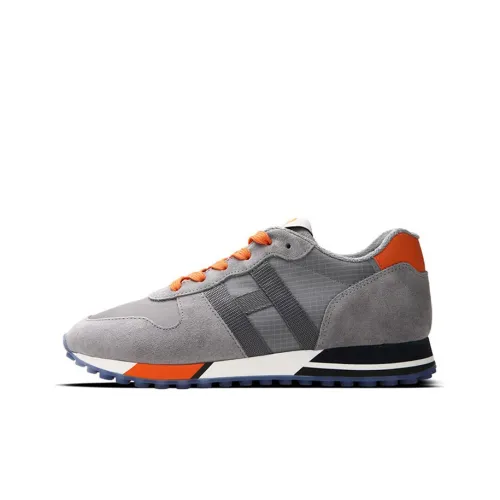 HOGAN H383 Casual Shoes Men Low-Top Gray