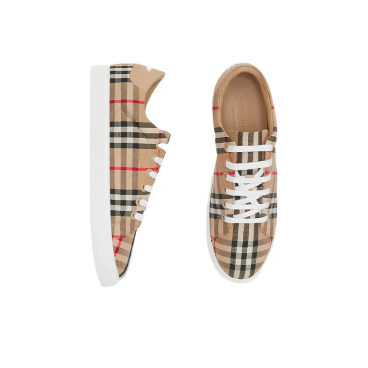 Burberry Vintage Check Lace-up Sneakers-3