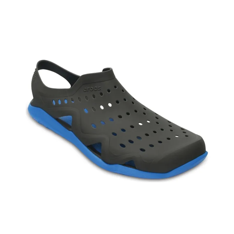 Crocs Swiftwater Wave Clogs 'Black Blue'-2