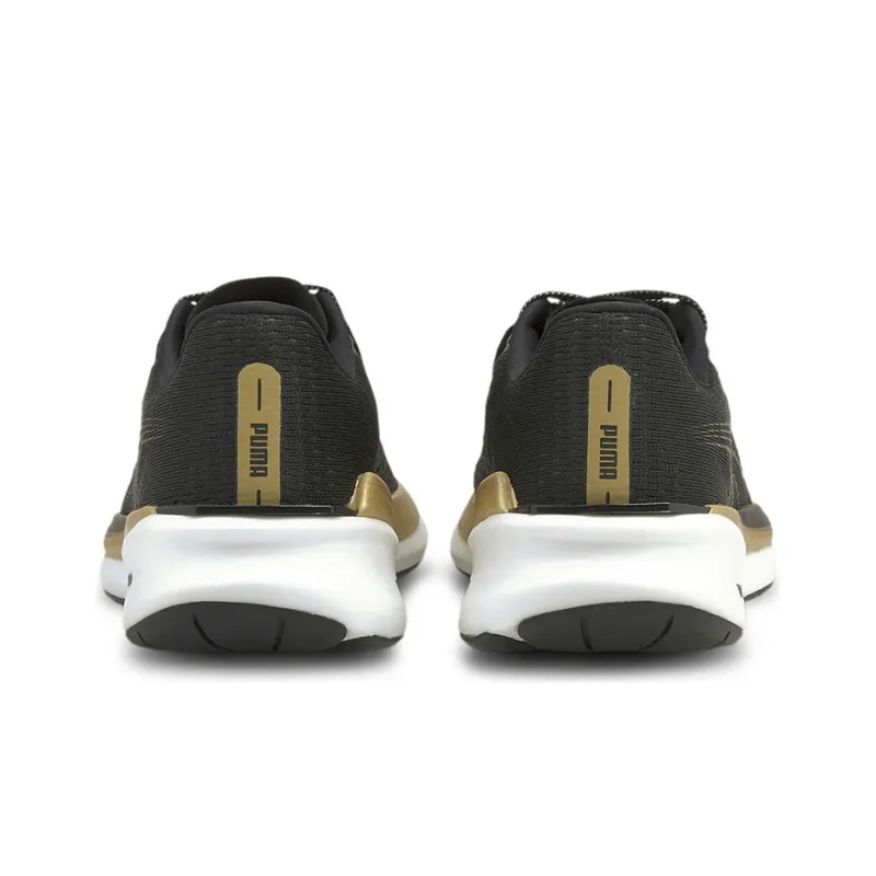 PUMA Eternity Nitro Slip-Resistant Low-Top Running Shoes Women's Black Gold-3