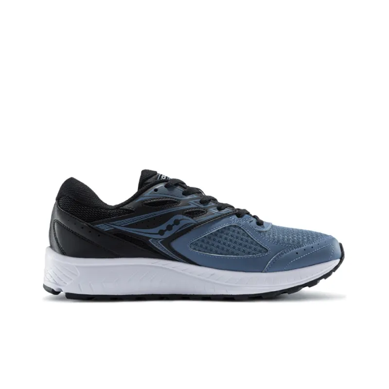 Saucony Cohesion 13 Cushioning Anti-Slip Wear-Resistant Breathability Low-Top Running Shoes Men's Blue Black-1